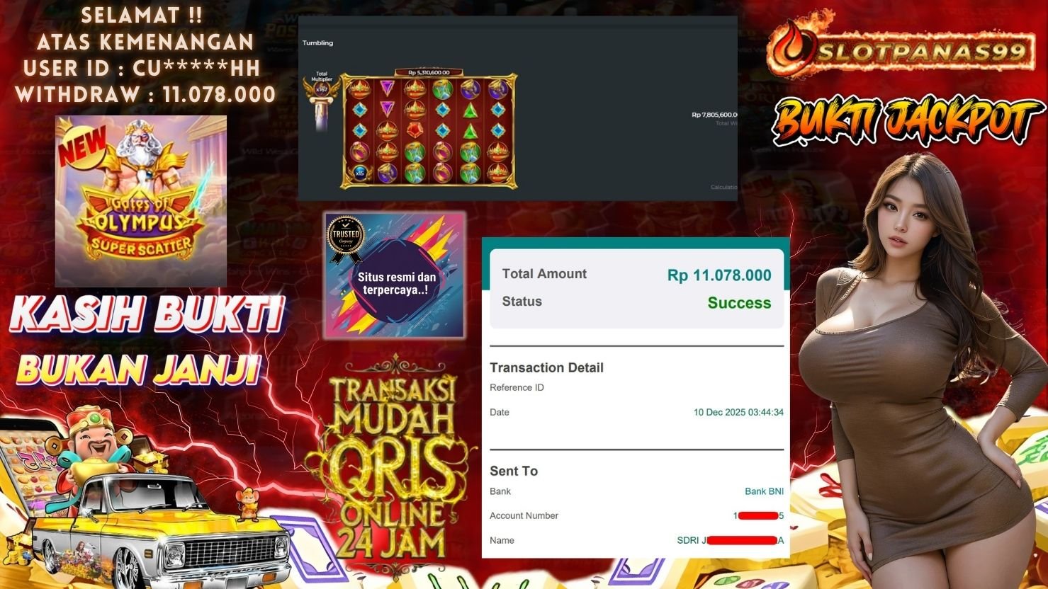 SLOTPANAS99 JACKPOT SLOT GATES OF OLYMPUS SUPER SCATTER